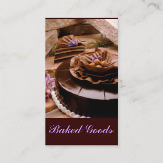 Baker Cake Truffle Business Card