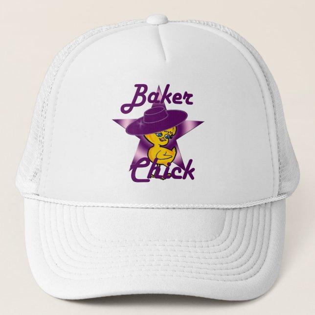 Baker Chick #9 Trucker Hat (Front)