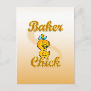Baker Chick Postcard