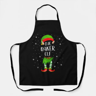 Baker Elf Xmas Party Matching Family Christmas Apron