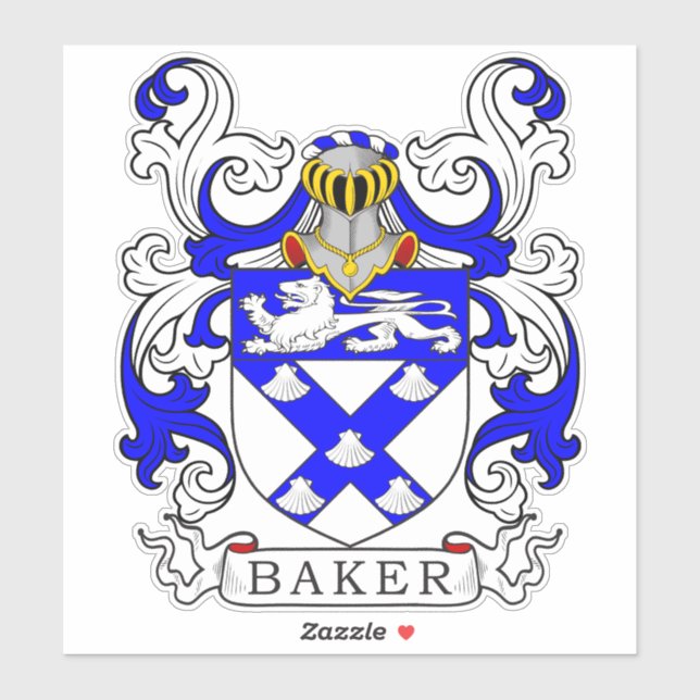  Baker Family Crest (Sheet)