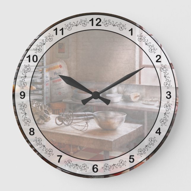 Baker - Kitchen - The commercial bakery .jpg Large Clock (Front)