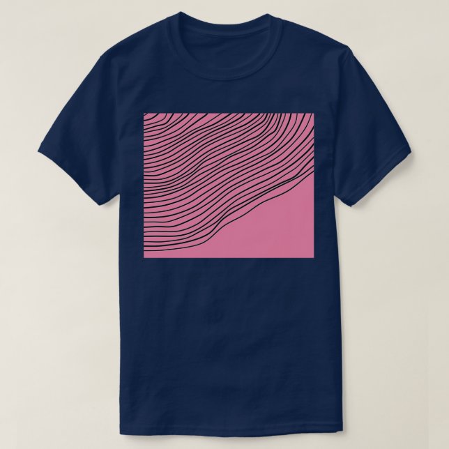 Baker Miller Pink Abstract Stripes Edition T-Shirt (Design Front)