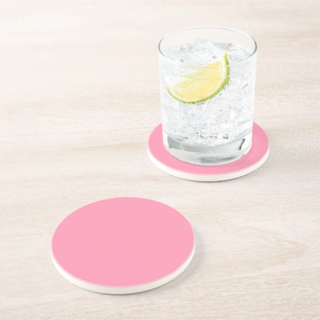 Baker-Miller pink (solid colour) Coaster (Side)
