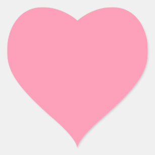 Baker-Miller pink (solid colour)  Heart Sticker