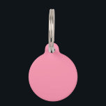 Baker-Miller Pink Solid Colour Pet Tag<br><div class="desc">Baker-Miller Pink Solid Colour</div>