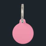 Baker-Miller Pink Solid Colour Pet Tag<br><div class="desc">Baker-Miller Pink Solid Colour</div>