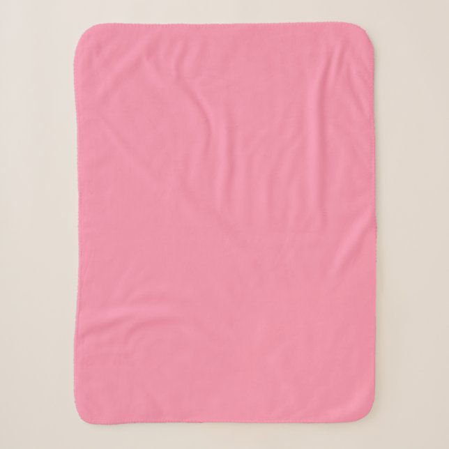Baker-Miller pink (solid colour) Sherpa Blanket (Front)