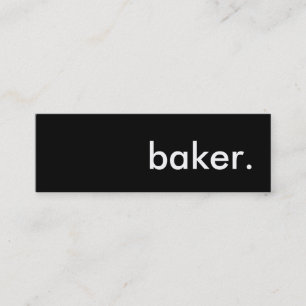 baker. mini business card