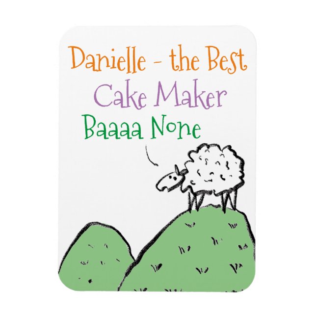 Baker or Cake Maker Magnet (Vertical)