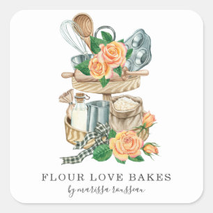 Baker Pastry Chef Bakers Tools Product Label