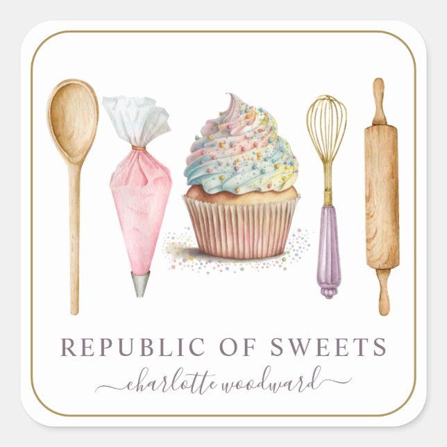 Baker Pastry Chef Baker's Utensils Product Labels (Front)