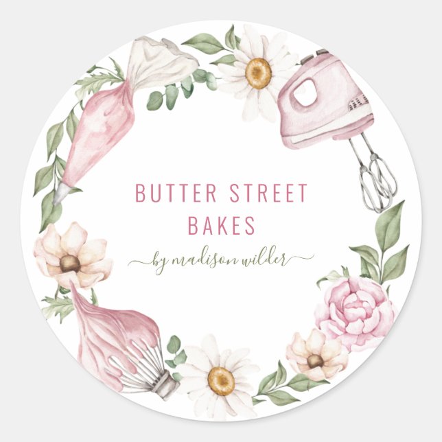 Baker Pastry Chef Baking Utensils Product Labels (Front)