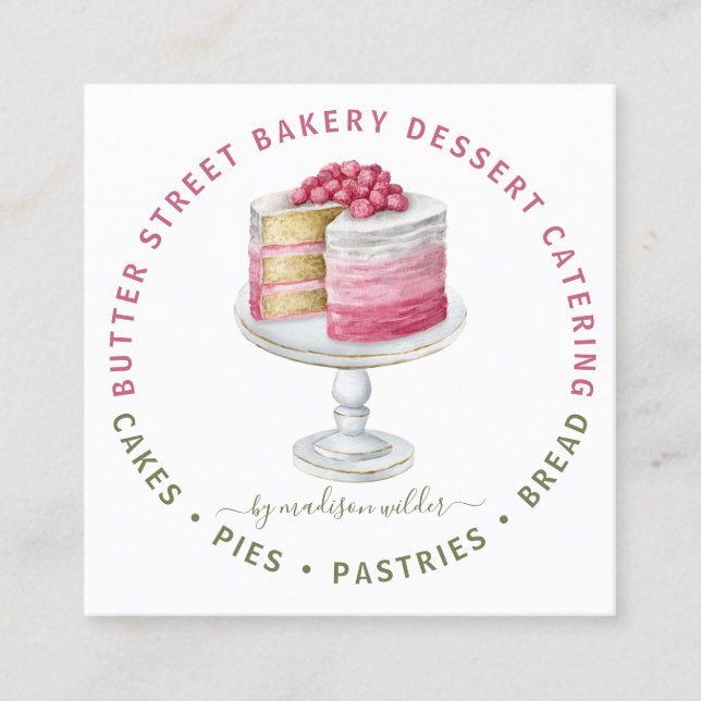 Baker Pastry Chef Business Card (Front)