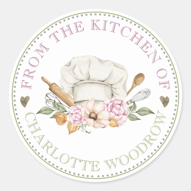 Baker Pastry Chef Tools Sticker (Front)