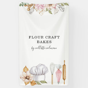 Baker Pastry Chef Watercolor Baking Tools Banner