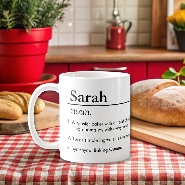 baker Personalised Name Definition Coffee Mug (Creator Uploaded)