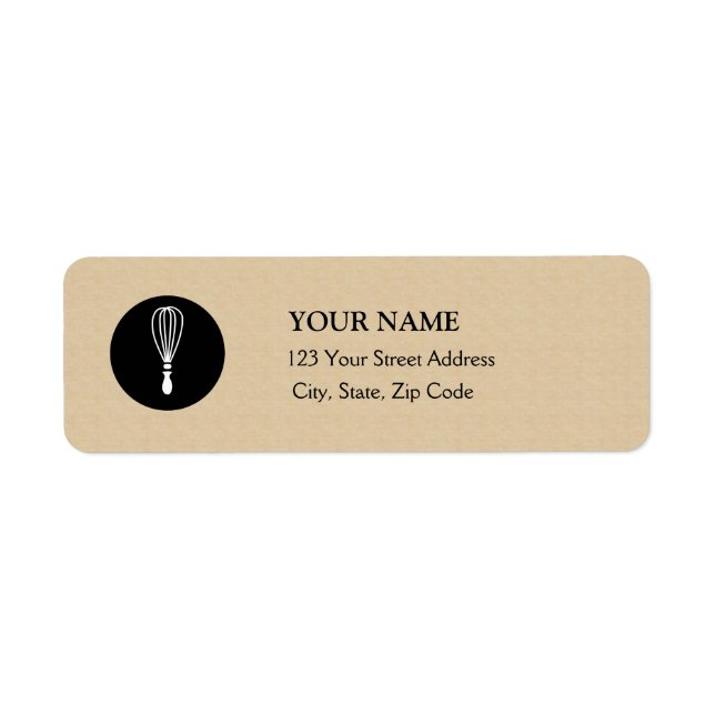 Baker Return Address Label (Front)