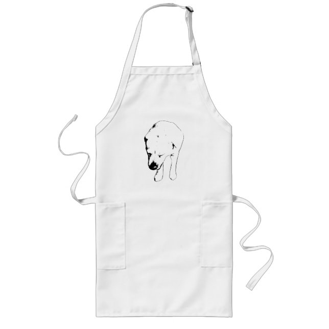Baker’s Buddy, Smiling Labrador Spirit Long Apron (Front)