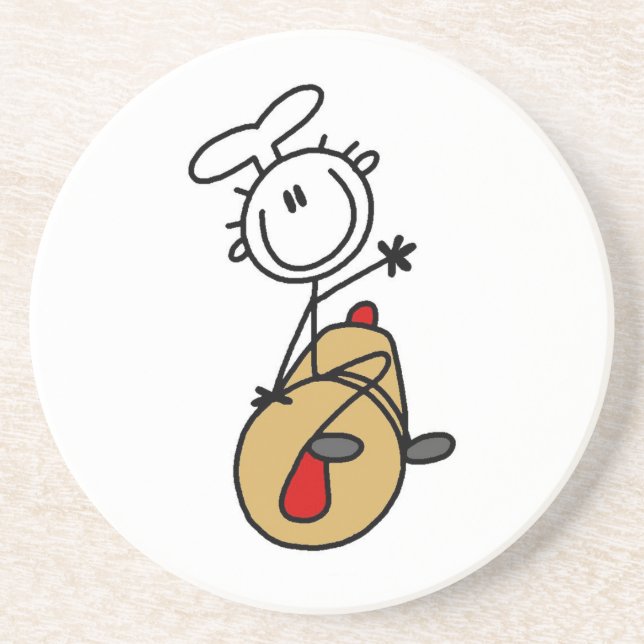 Baker With Rolling Pin Coaster (Front)