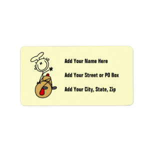 Baker With Rolling Pin Label
