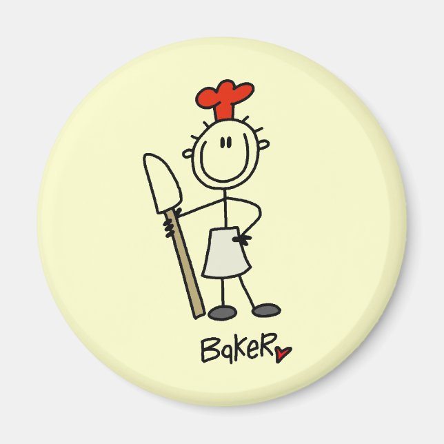 Baker With Scraper Magnet (Front)