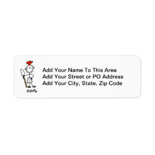 Baker With Scraper Return Address Label