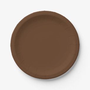 Baker's Chocolate-Coloured Paper Plates