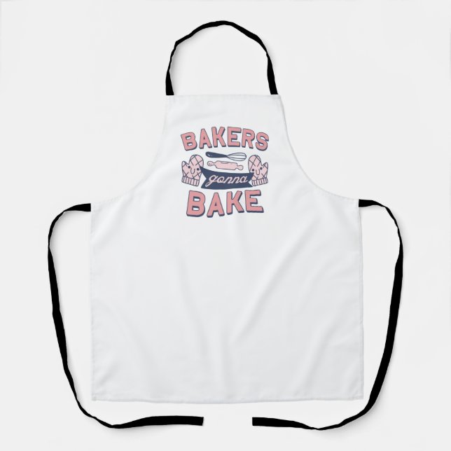 Bakers Gonna Bake Adult Apron (Front)