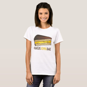 Bakers Gonna Bake Hashtag Boston Cream Pie Slice T-Shirt