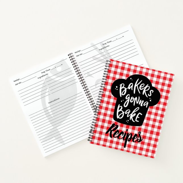 Bakers Gonna Bake Recipe  Notebook (Inside)