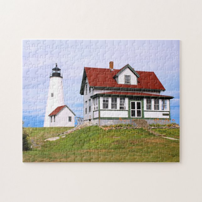Bakers Island Lighthouse, Massachusetts MA Puzzle (Horizontal)
