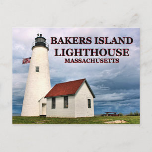 Bakers Island Lighthouse, Massachusetts Postcard