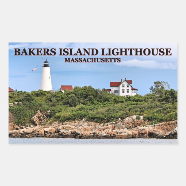 Bakers Island Lighthouse, Massachusetts Stickers (Front)