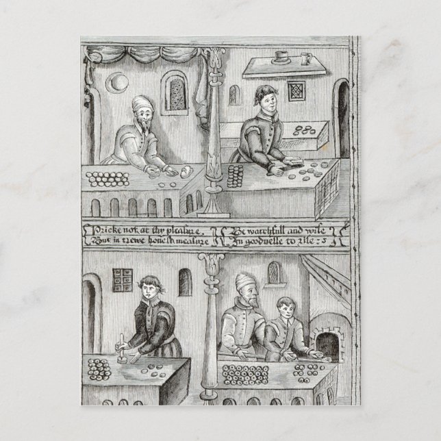 Bakers of York A.D, 1595-96 Postcard (Front)