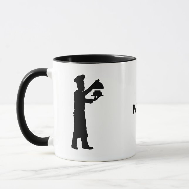 Bakers or Chef Silhouettes Name Mug (Left)