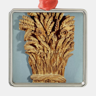 Baker's sign with ears of wheat and flowers metal tree decoration