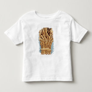 Baker's sign with ears of wheat and flowers toddler T-Shirt