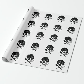 Baker's Skull with Toque Wrapping Paper