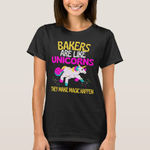 Bakers Unicorn , Magical Unicorn Baking Food Cakes T-Shirt