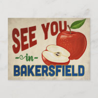 Bakersfield California Apple - Vintage Travel