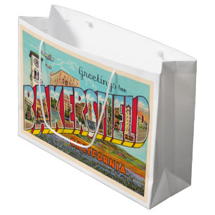 Bakersfield California CA Large Letter Postcard Large Gift Bag
