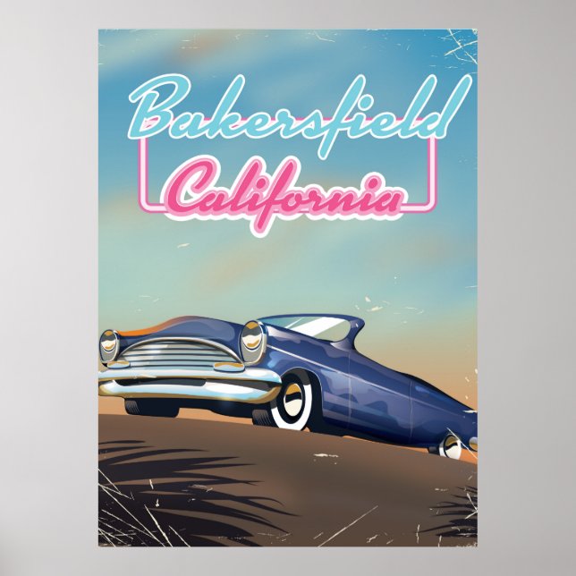Bakersfield California travel poster (Front)