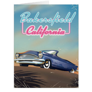 Bakersfield California travel poster