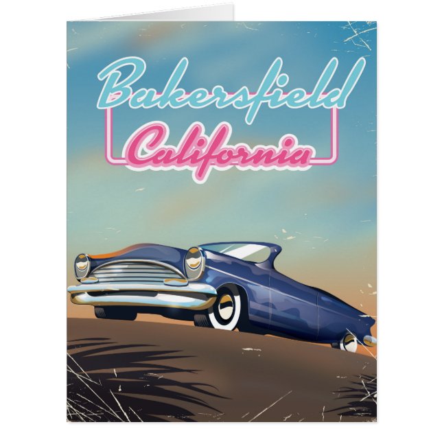 Bakersfield California travel poster (Front)