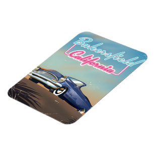 Bakersfield California travel poster Magnet