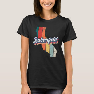 Bakersfield City Retro Vintage Hometown California T-Shirt
