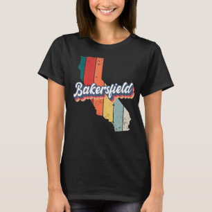 Bakersfield City Retro Vintage Hometown California T-Shirt