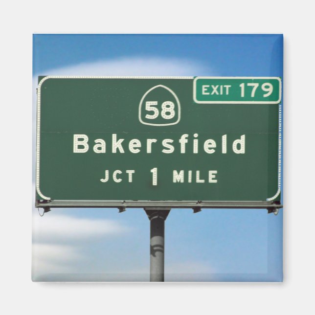 Bakersfield Exit Magnet (Front)