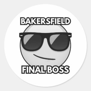Bakersfield Final Boss Cool Emoji Sticker